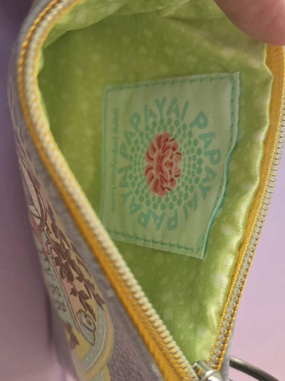 PAPAYA! Art Vintage Style Best Day Ever Coin Pouch Mini Wallet